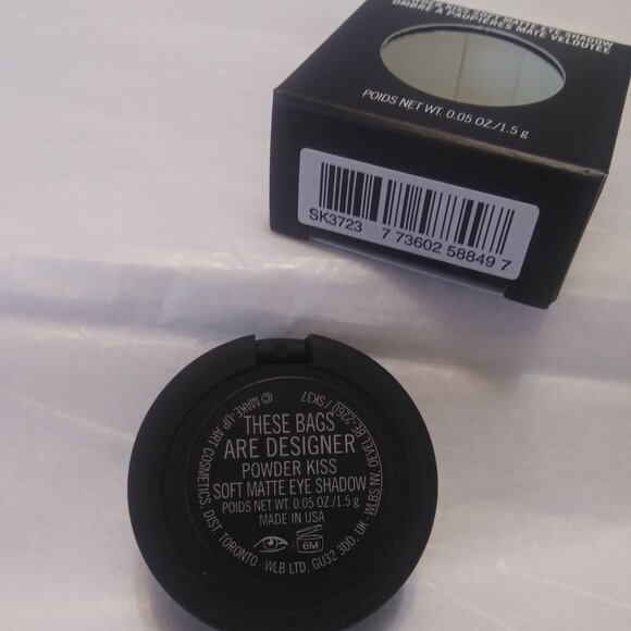 MAC Powder Kiss Matte Eyeshadow Single- "These  Bags are Designer"-NWT - Picture 4 of 4
